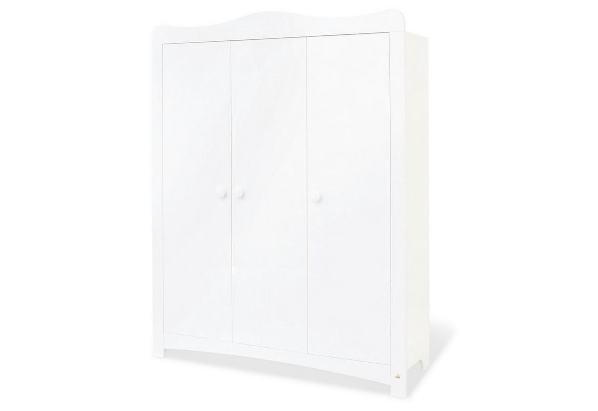 Babykleiderschrank 140023g Florentina - Weiß, Trend, Holzwerkstoff (140/180/57cm) - Pinolino