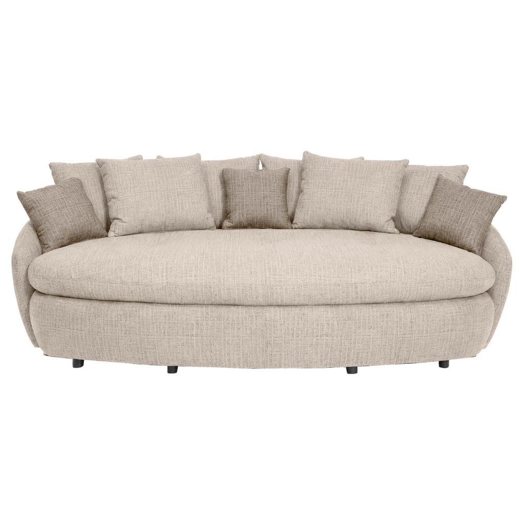Megasofa Aruba 2 mit Kissen B: 238cm,Beige Chenille