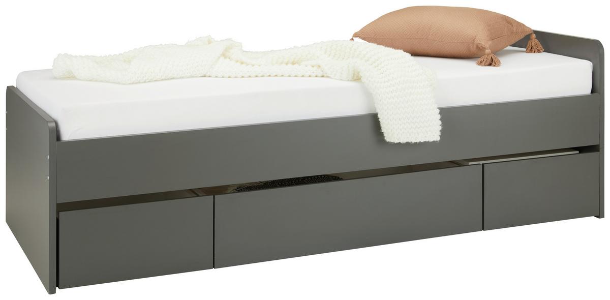 POSTEL DIRK II - antracitová, Konvenční, kompozitní dřevo (94/60/204cm) - Based