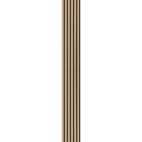 Akustikpaneel Eiche Hellbraun - Hellbraun, KONVENTIONELL, Holz/Kunststoff (250/30/1.1cm) - Novel