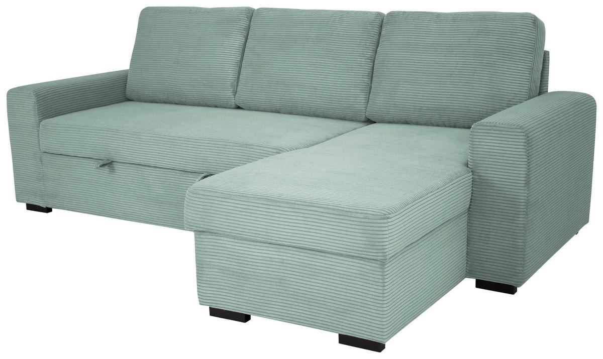 Sarokgarnitúra Tara - zsályazöld, Design, textil (245/158cm) - Best Price