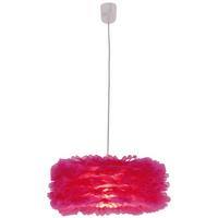 Hängeleuchte Volant H: 101 cm 1-Flammig - Pink/Rot, Trend, Kunststoff (40/101cm) - Näve