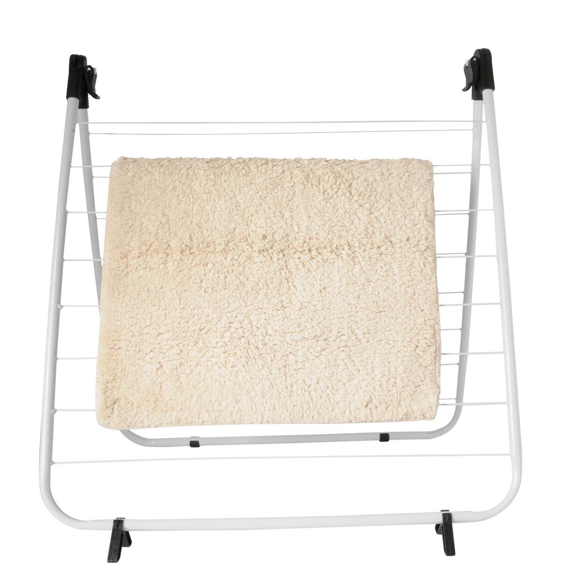 Badewannentrockner Stahl, weiß - Weiß, Basics, Metall (4/66/122cm) - MSV
