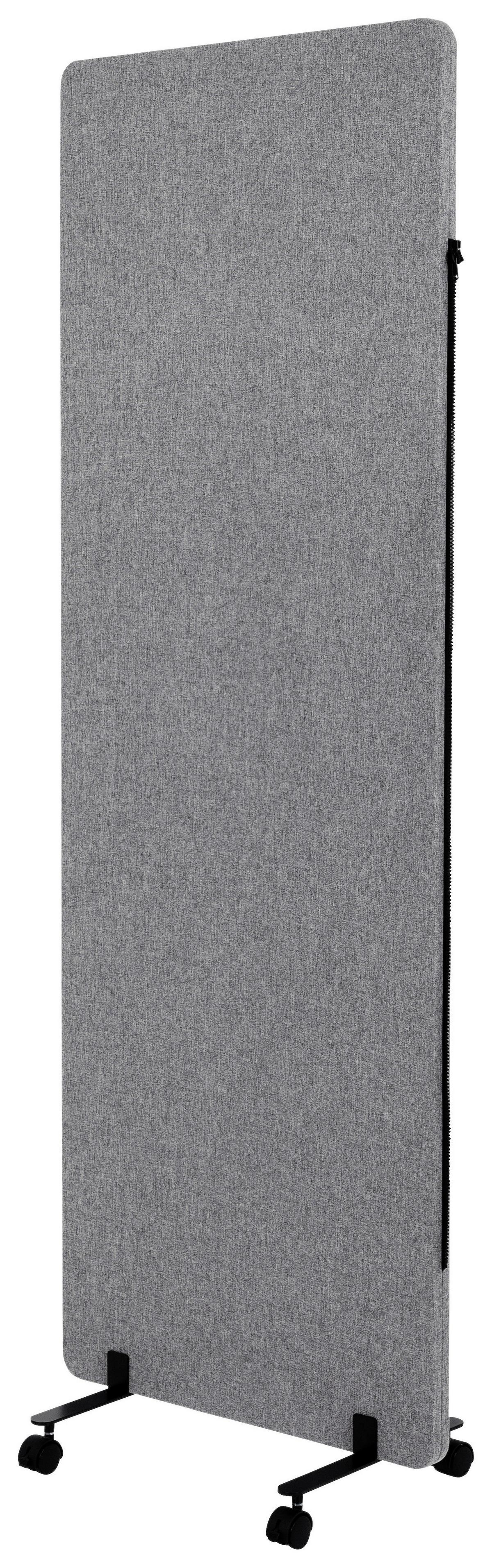 Trennwand Flexmiut - Dunkelgrau, Basics, Kunststoff/Textil (60/177/3cm) - MID.YOU