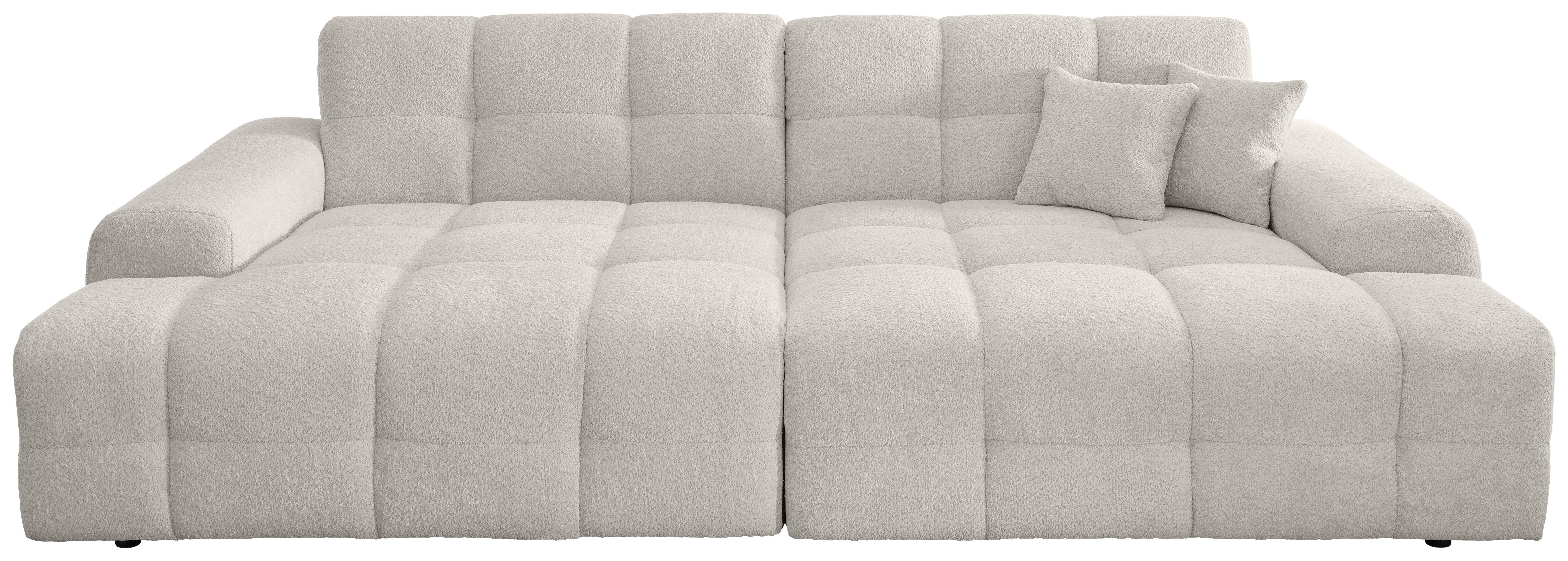 Bigsofa Bosco, Weiß B: 304 cm - Schwarz/Weiß, MODERN, Textil (304/87/155cm) - Livetastic