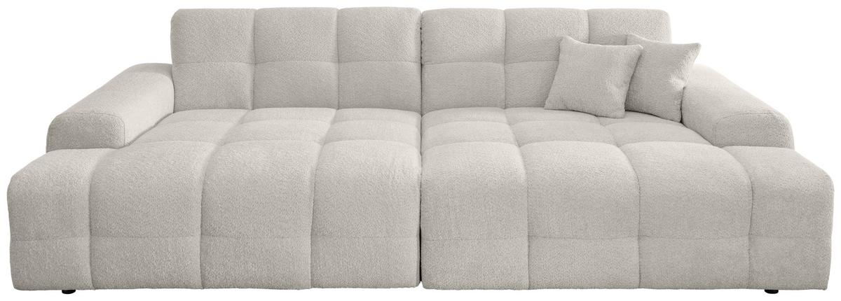 Bigsofa Bosco, Weiß B: 304 cm - Schwarz/Weiß, MODERN, Textil (304/87/155cm) - Livetastic