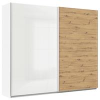 Schwebetürenschrank Feldkirch 271 Maxihöhe - Weiß Hochglanz/Eiche Artisan, MODERN, Holzwerkstoff (271/229/62cm)