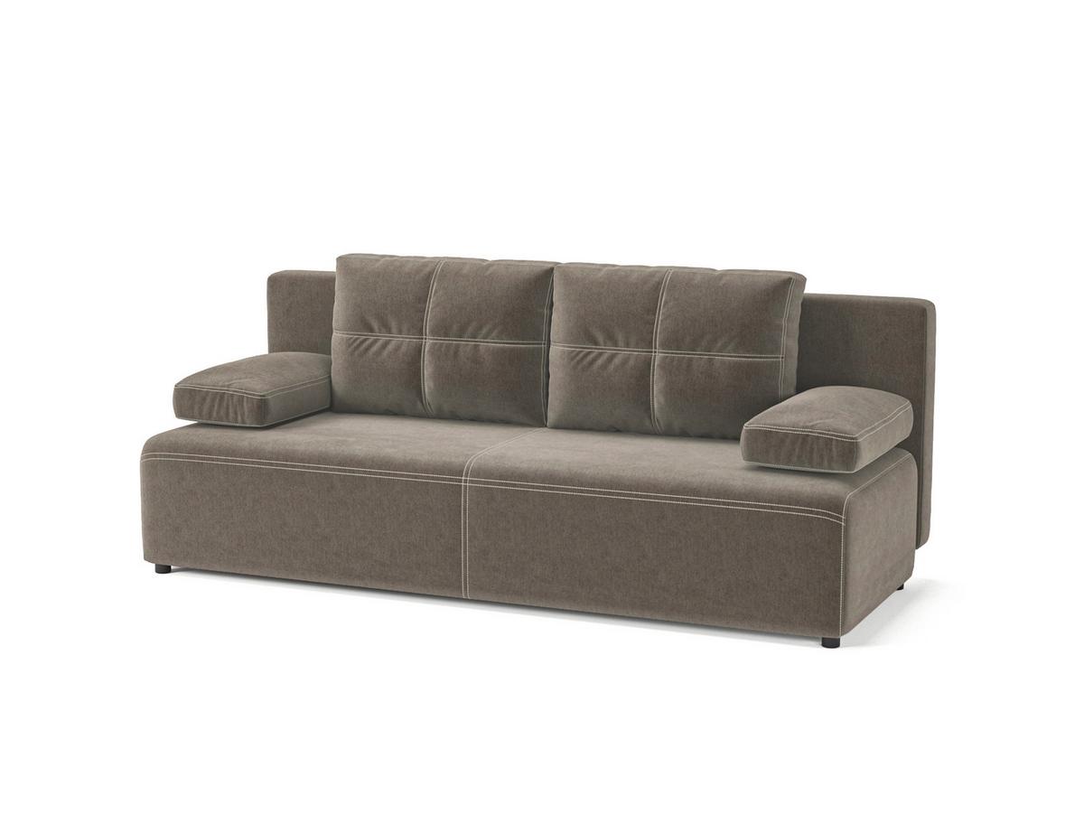 Schlafsofa Munich Braun B: 200cm - Schwarz/Braun, Design, Textil (200/88/86cm) - MID.YOU