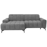Rohová sedačka LAYA, levá, šedá tkanina MEMPHIS - šedá, Moderní, textil (155/250cm) - Premium Living