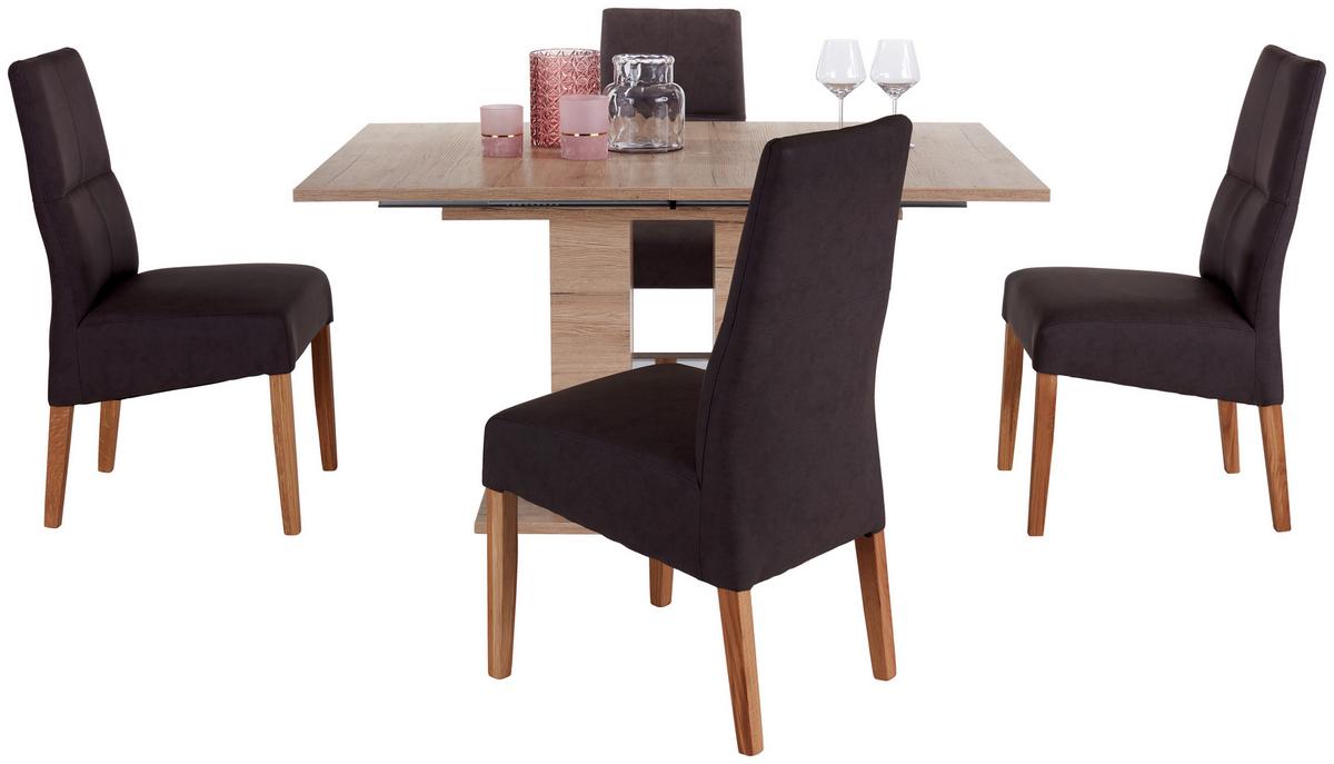 Esstisch Ausziehbar Helena 140-220x90 Cm Eiche Dekor - Eichefarben, KONVENTIONELL, Holzwerkstoff (140-220/76/90cm)