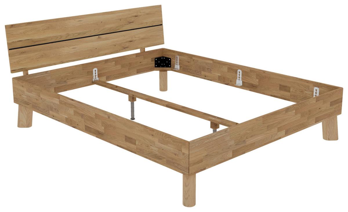 Bett Como Naturfarben 160x200cm - Naturfarben, MODERN, Holz (160/200cm) - MID.YOU