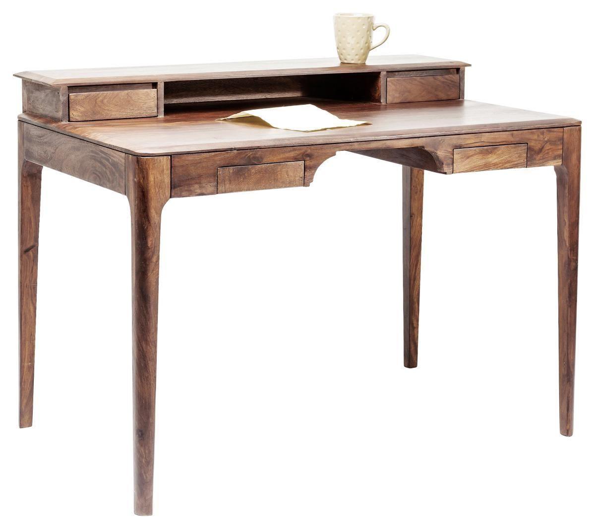 Schreibtisch Brooklyn Walnut - Walnussfarben, LIFESTYLE, Holz (110/70/85cm) - Kare-Design