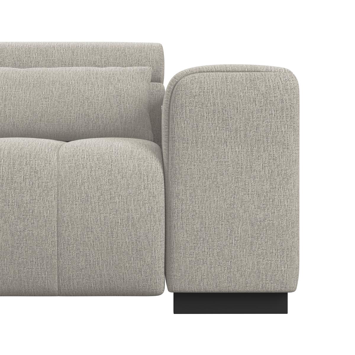Ecksofa Matera Beige/Naturfarben 226x311 cm - Beige/Schwarz, Trend, Textil (226/311cm)