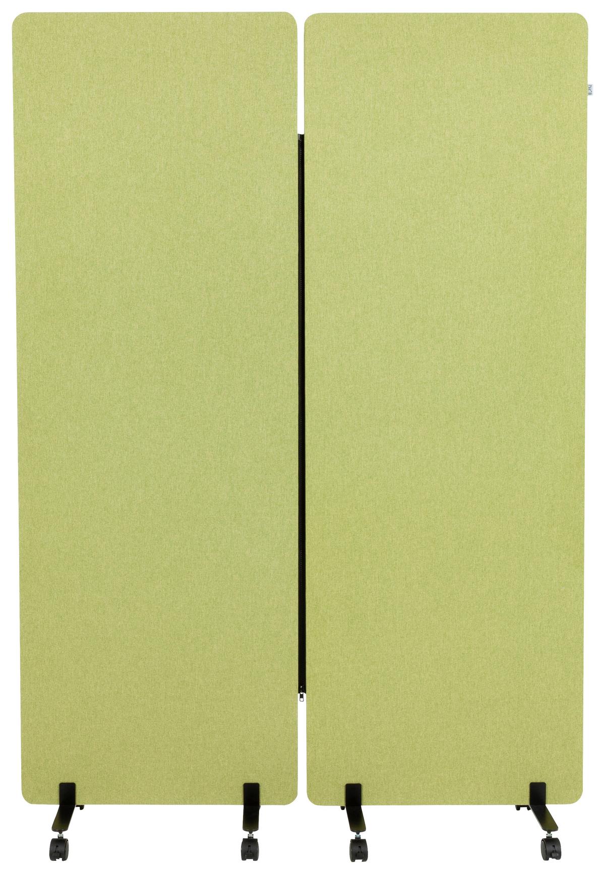 Trennwand Flexmiut - Hellgrün, Basics, Kunststoff/Textil (60/177/35cm) - MID.YOU