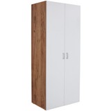 Schrank Tio - Eichefarben/Weiß, KONVENTIONELL, Holzwerkstoff (80/183/37,5cm)