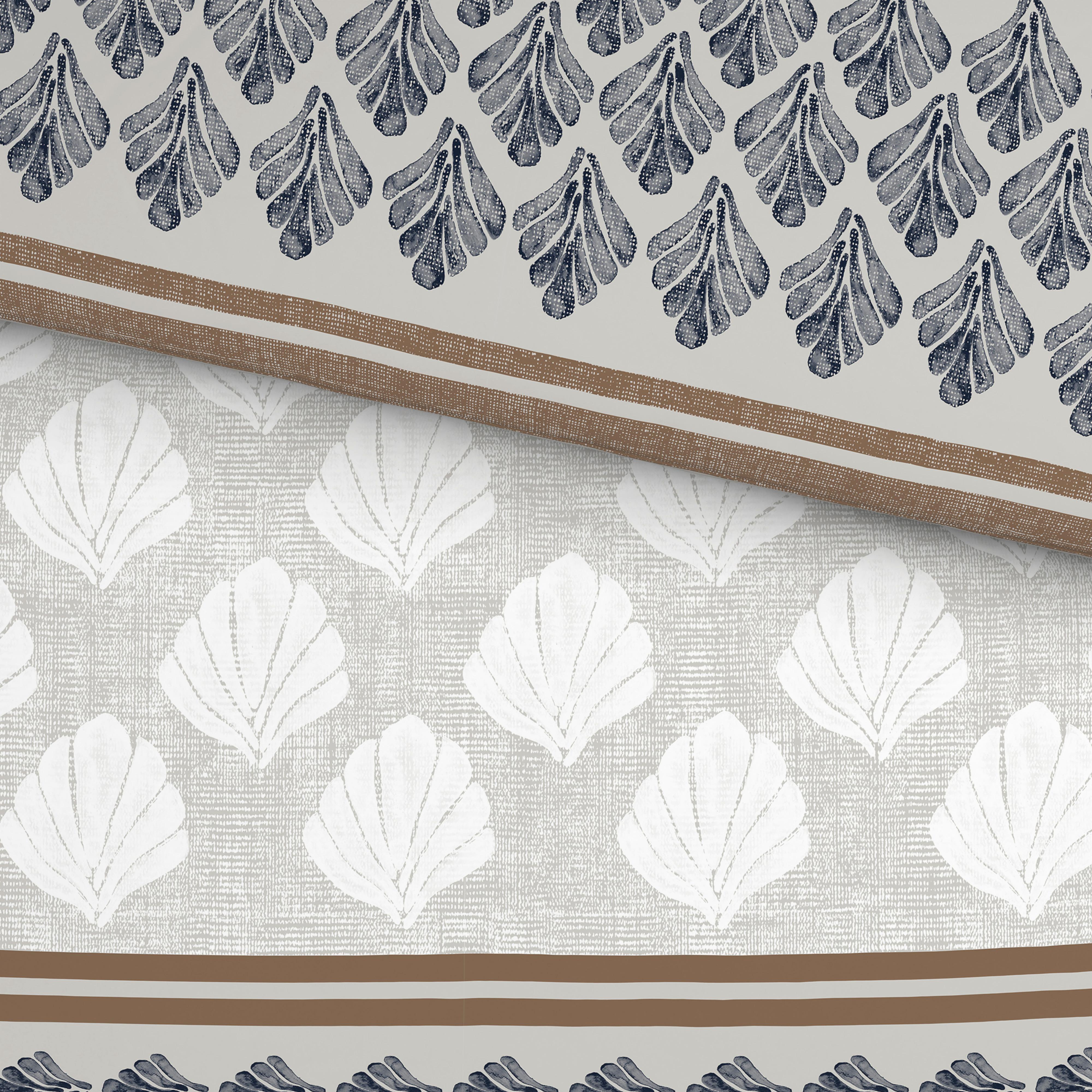 Bettwäsche Hemma - Braun/Grau, ROMANTIK / LANDHAUS, Textil - James Wood