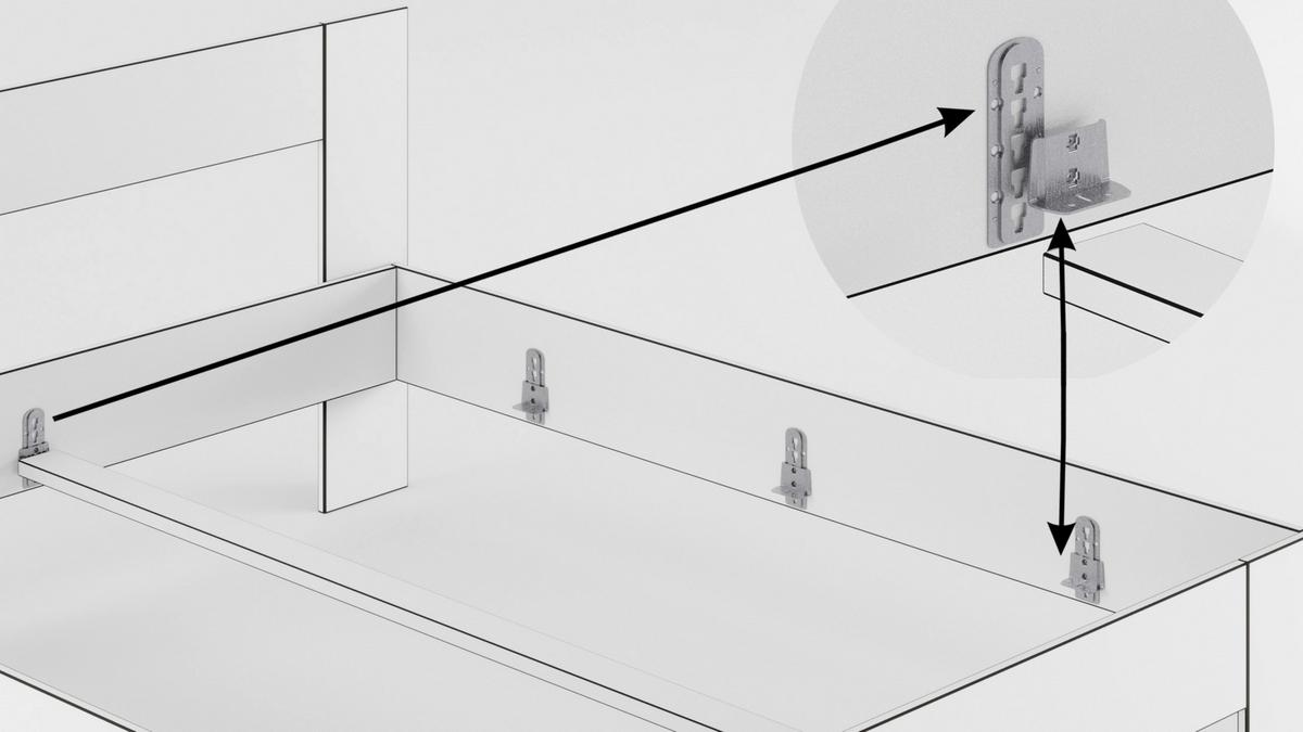 Bett Laura Naturfarben /Wildeiche 160x200cm - Wildeiche/Naturfarben, MODERN, Holz (160/200cm) - MID.YOU