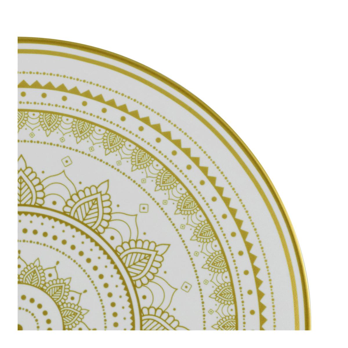 Kombinovaná souprava 16-dílná, bílá/zlatá - bílá/barvy zlata, keramika - Creatable