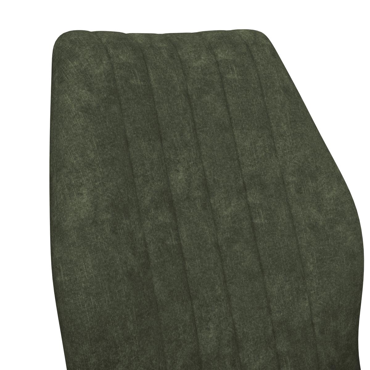 ARMLEHNSTUHL JOHANNA 2 - Dunkelgrün/Schwarz, LIFESTYLE, Textil/Metall (57/90/60cm)