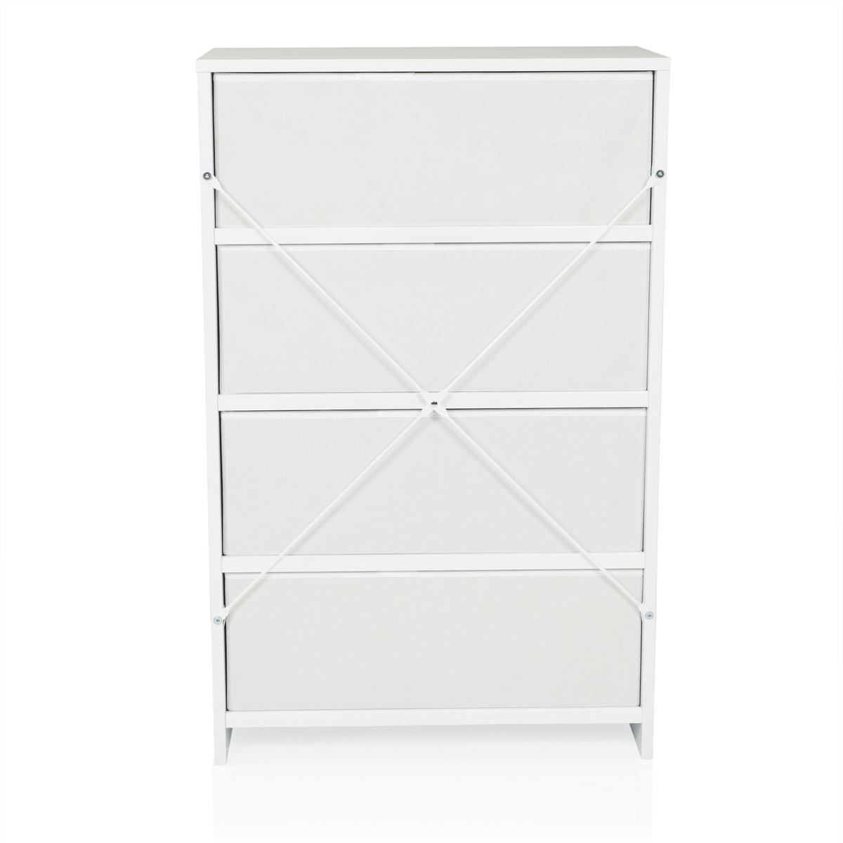 Kommode Estoria Weiß B: 58 cm - Weiß, KONVENTIONELL, Holzwerkstoff (58/91,5/30cm) - MID.YOU