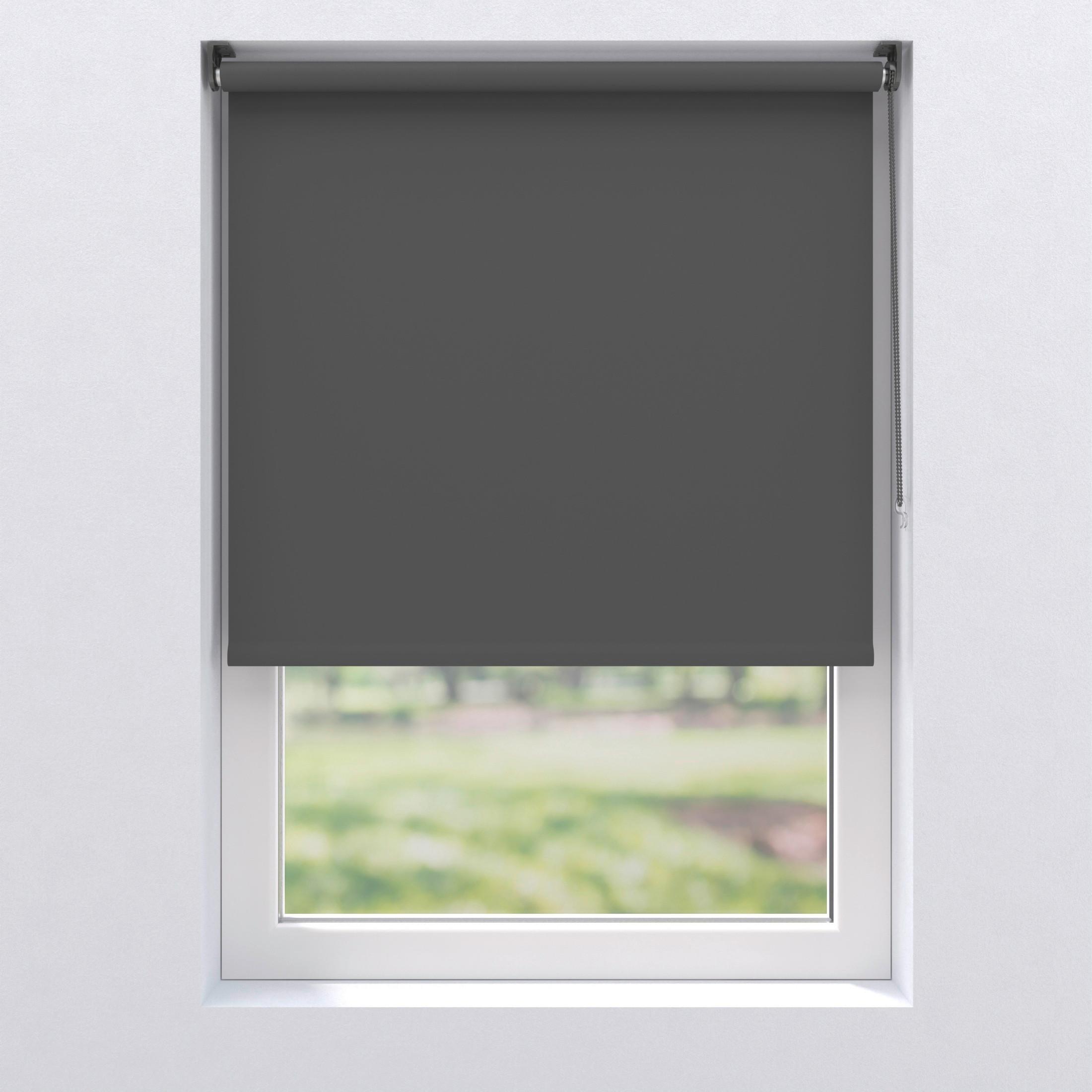 Verdunkelungsrollo 90x220 cm mit Kettenzug - Anthrazit, Basics, Kunststoff (90/220cm)