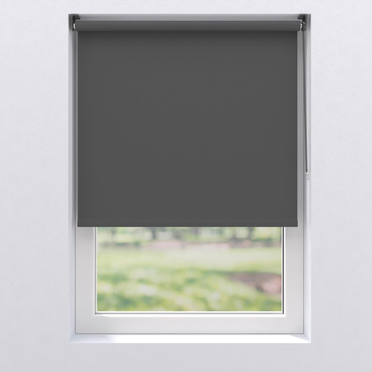 Verdunkelungsrollo 90x150 cm mit Kettenzug - Anthrazit, Basics, Kunststoff (90/150cm)