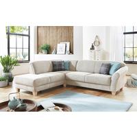 Ecksofa Gotland creme, 212x257 cm - Creme/Naturfarben, KONVENTIONELL, Textil (212/257cm) - Sit & More