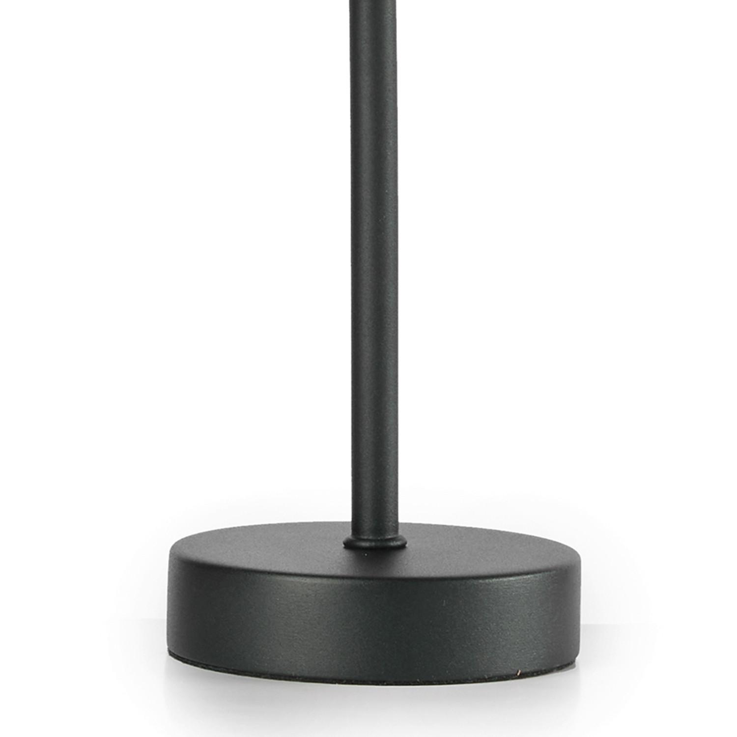 Tischleuchte 5067/l - Eichefarben/Schwarz, KONVENTIONELL, Textil/Metall (15/32cm)