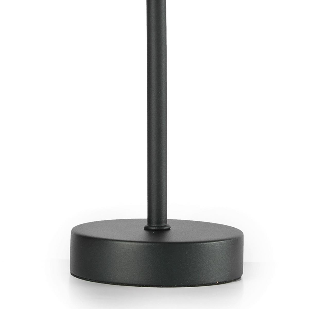 Tischleuchte 5067/L - Eichefarben/Schwarz, KONVENTIONELL, Textil/Metall (15/32cm)