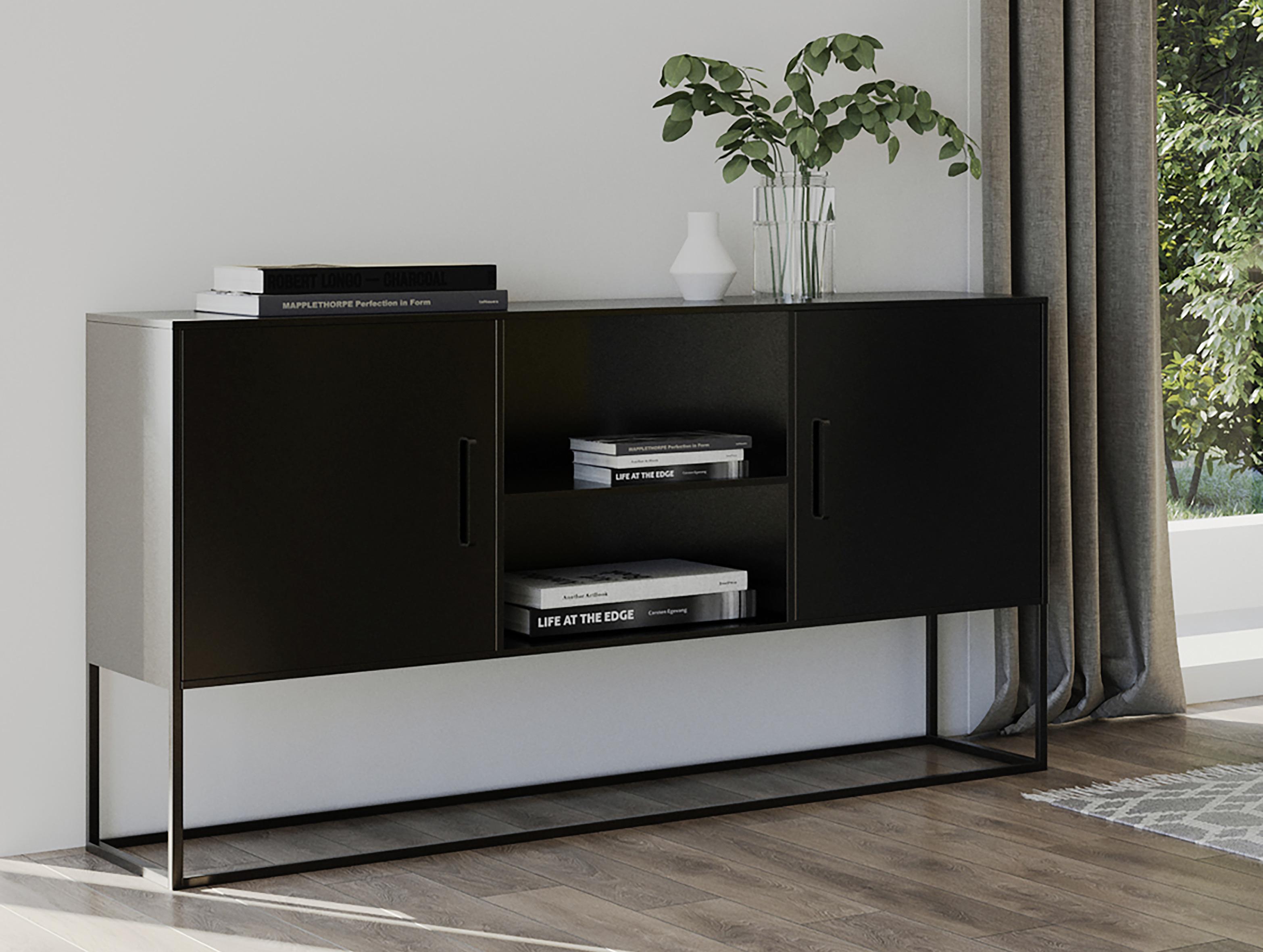 Verwunderlich Sideboard Metall Schwarz Bilder