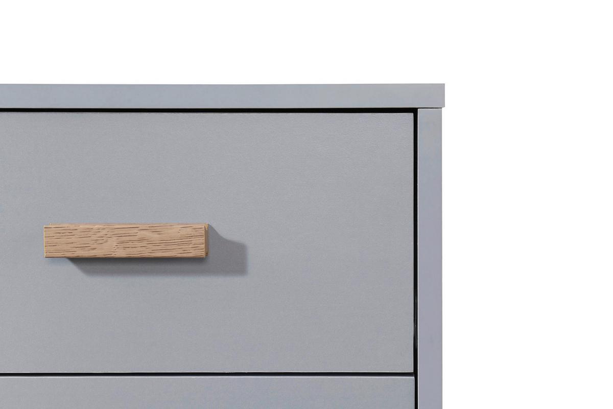 Nachttisch Melanie Grau/Eiche B:40 cm - Eichefarben/Grau, Design, Holz/Holzwerkstoff (40/55/44cm) - MID.YOU