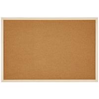 Pinnwand Bea mit Holzrahmen Naturfarben, 40x60 cm - Naturfarben/Kieferfarben, Basics, Karton/Holz (40/60cm) - Homezone