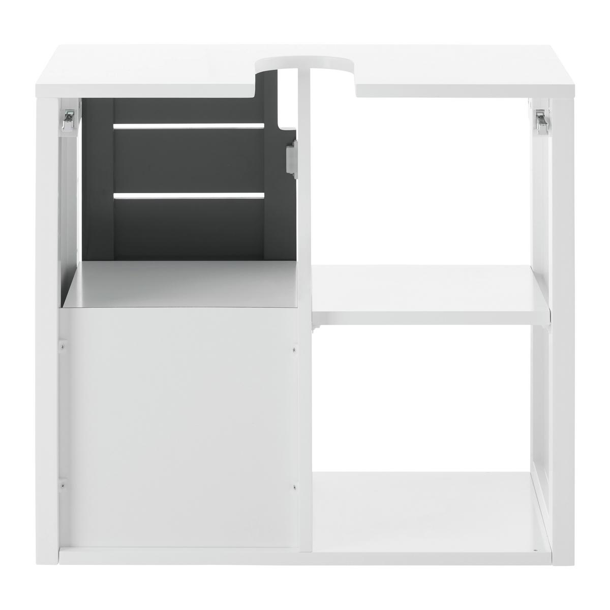 Skříňka pod umyvadlo TIA - šedá/bílá, Moderní (60/54/30cm) - P & B