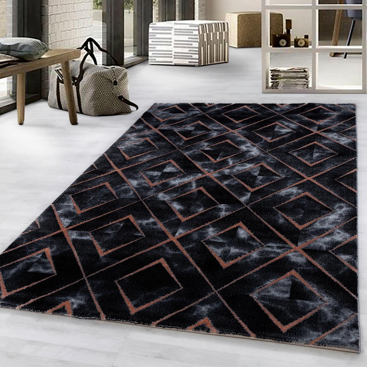 Webteppich Bronze Naturfaser Naxos 140x200 cm - Bronzefarben, Design, Textil (140/200cm)