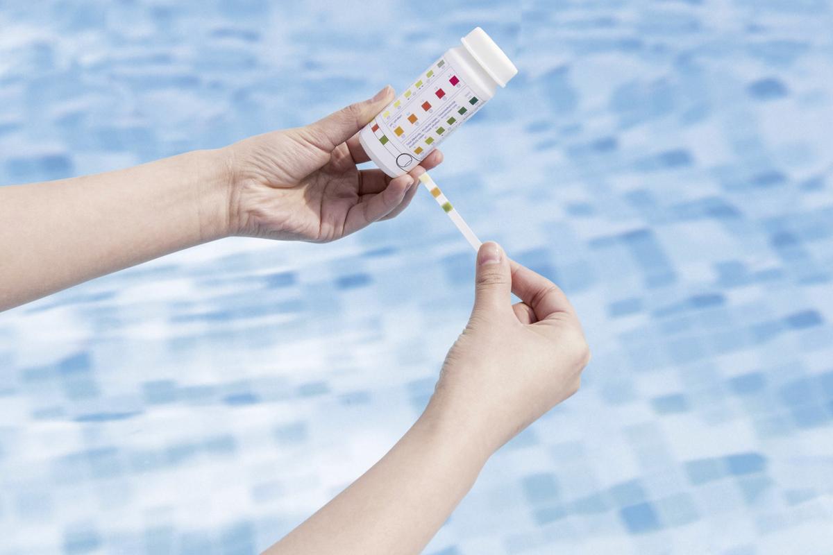 Wasser-Teststreifen 58142 - Multicolor, Trend, Kunststoff (3,8/3,8/9,5cm) - Bestway