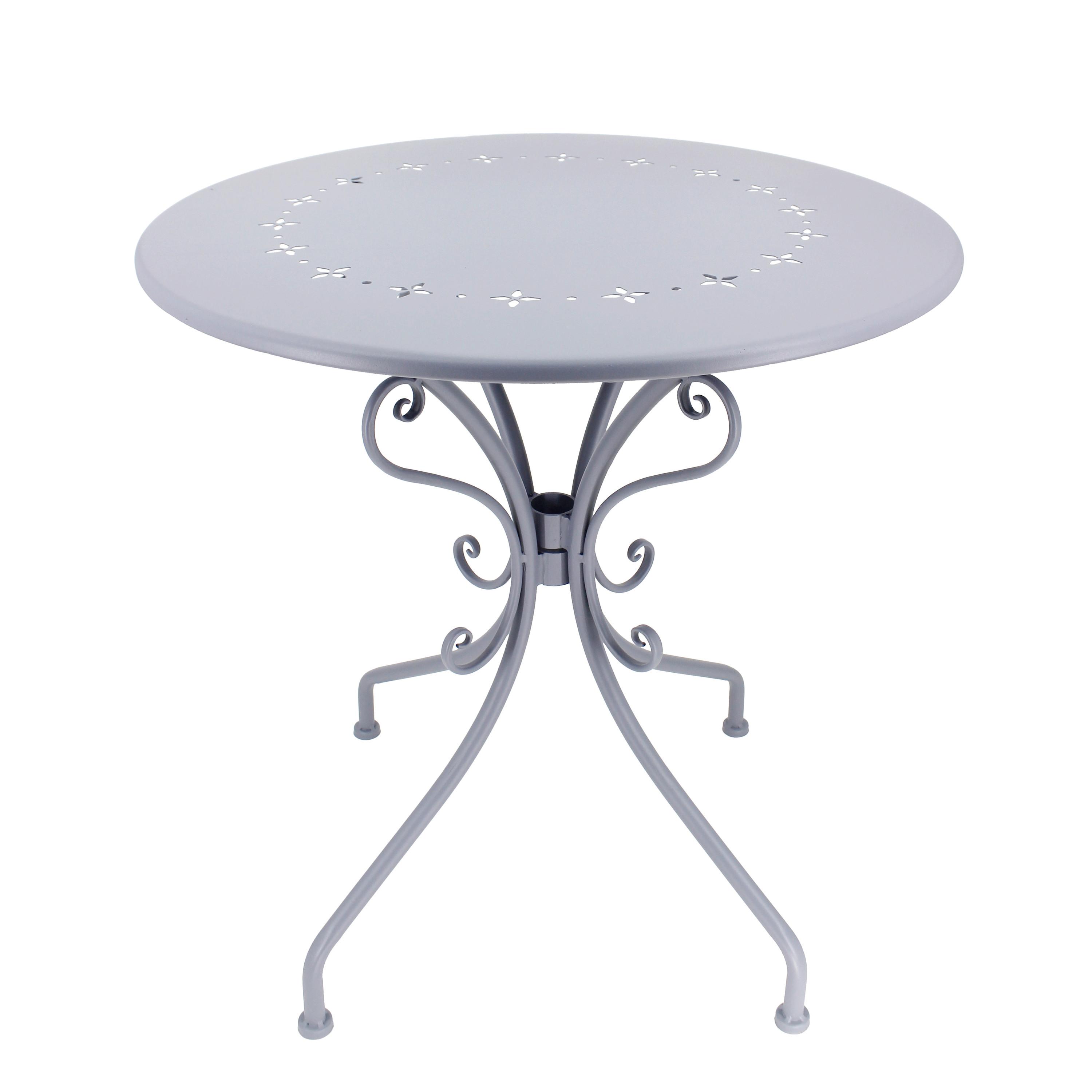 Gartentisch Mf070 - Blaugrau, Design, Metall (70/71cm)