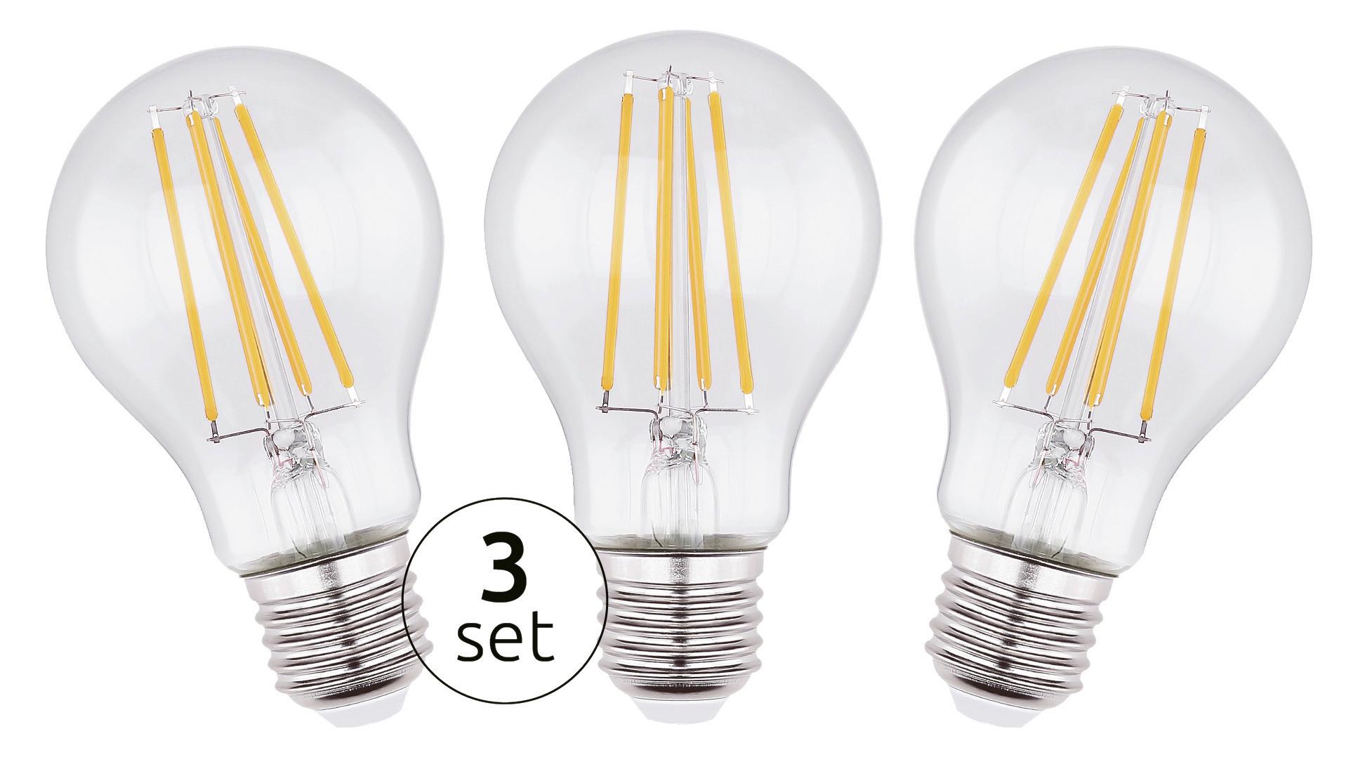 LED žárovka 10582-3 max. 6,5 Watt - čiré, sklo (6/10,6cm) - Mömax