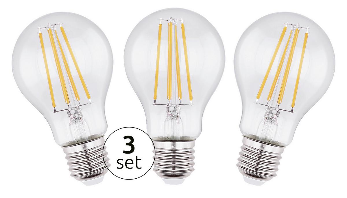 LED žárovka 10582-3 max. 6,5 Watt - čiré, sklo (6/10,6cm) - Mömax