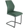 Stuhl Nina Velours Grün, B: 49 Cm - Grün, MODERN, Textil/Metall (44/98/60cm)