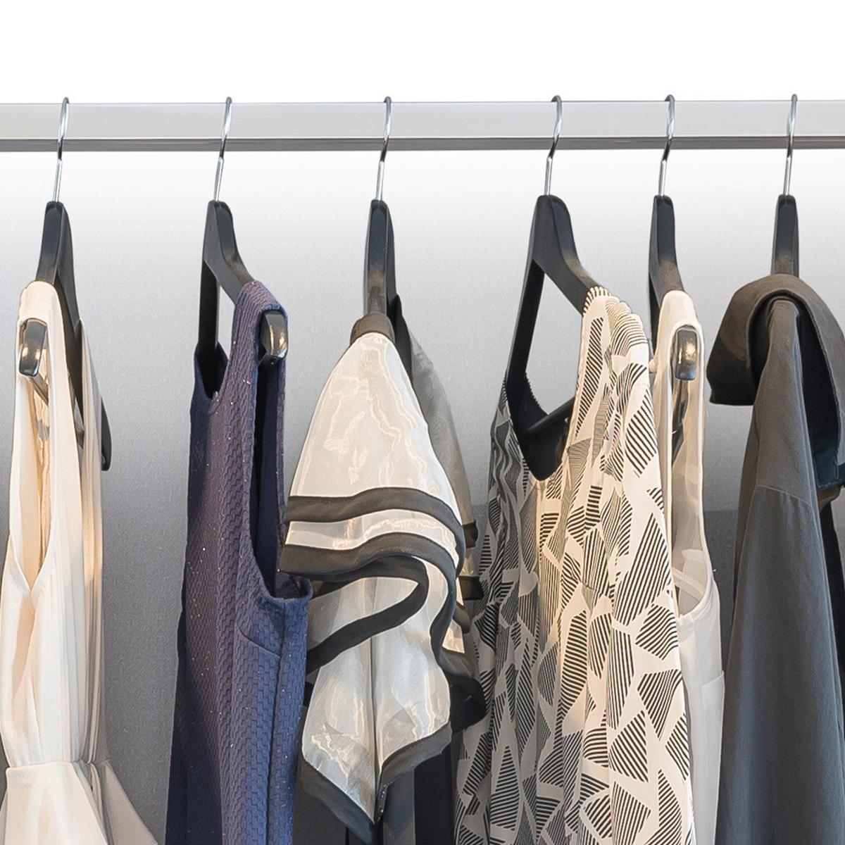 Kleiderbügel Set Schwarz B: 44,5 Cm - Schwarz, Basics, Holz (44.5/10/1,2cm) - Kesper