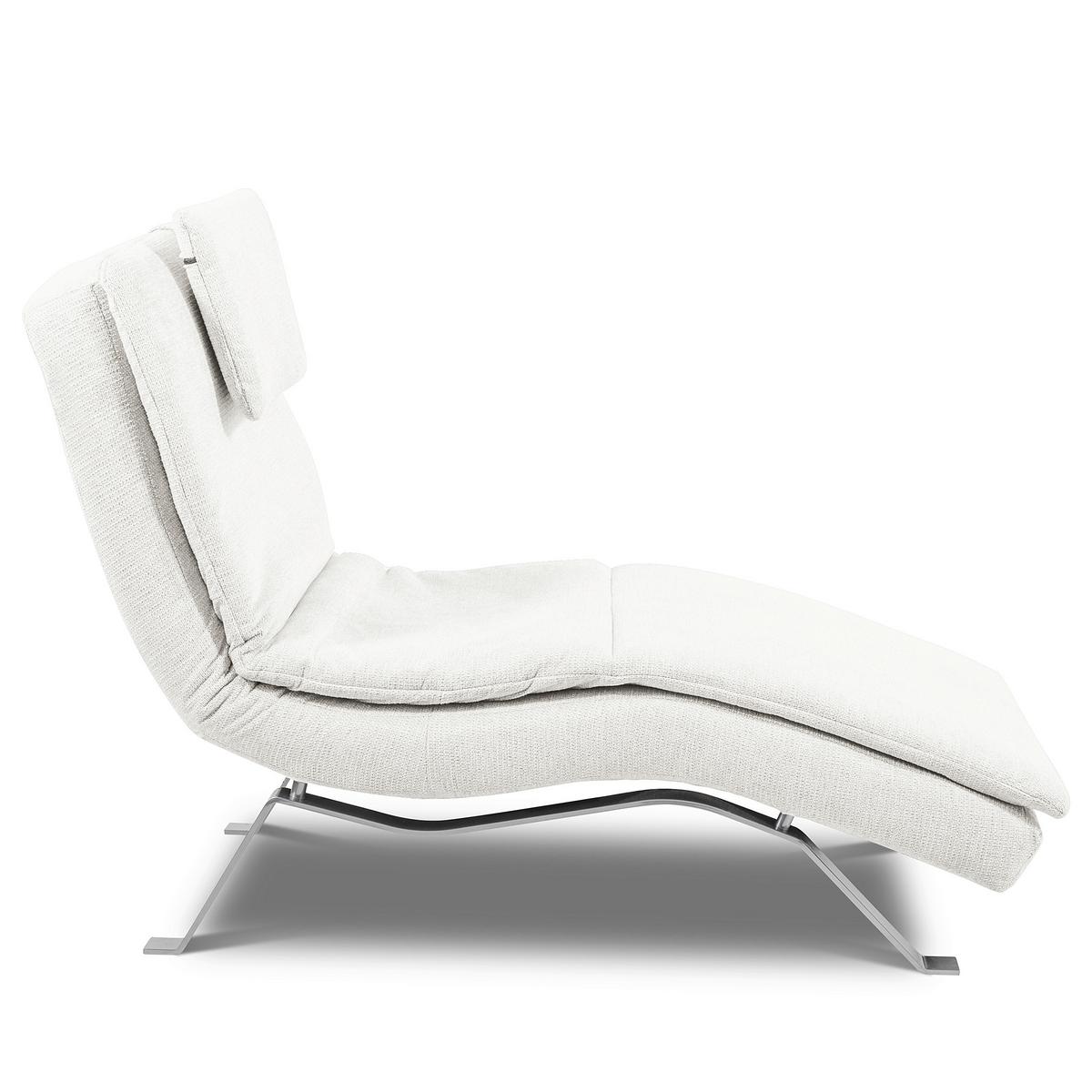 RELAXLIEGE Creme B: 65 cm - Silberfarben/Creme, Design, Textil (65/95/171cm) - Celina Home