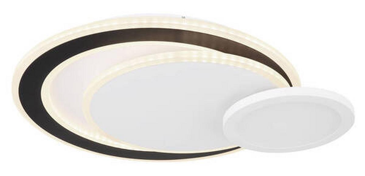 Led Mennyezeti Lámpa 41394-40 Gisell - fekete/opál, Trend, műanyag/fém (57,5/40/8,5cm) - Globo