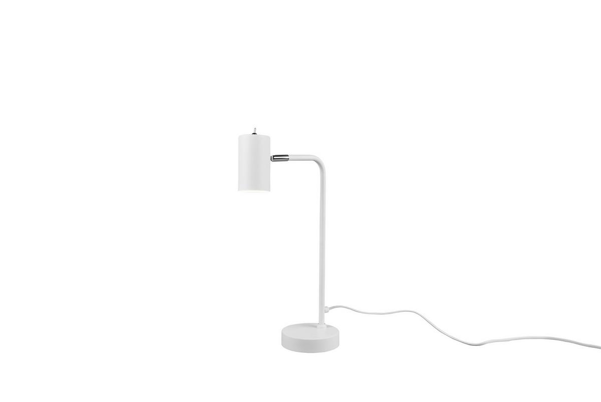 Tischlampe Marley Weiß mit Kippschalter - Weiß, Basics, Metall (45/12/25cm) - Trio Leuchten