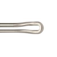 Vorhangstangenset Midnight Nickelfarben L: 107-305 cm - Nickelfarben, KONVENTIONELL, Kunststoff/Metall (107-305cm) - Umbra