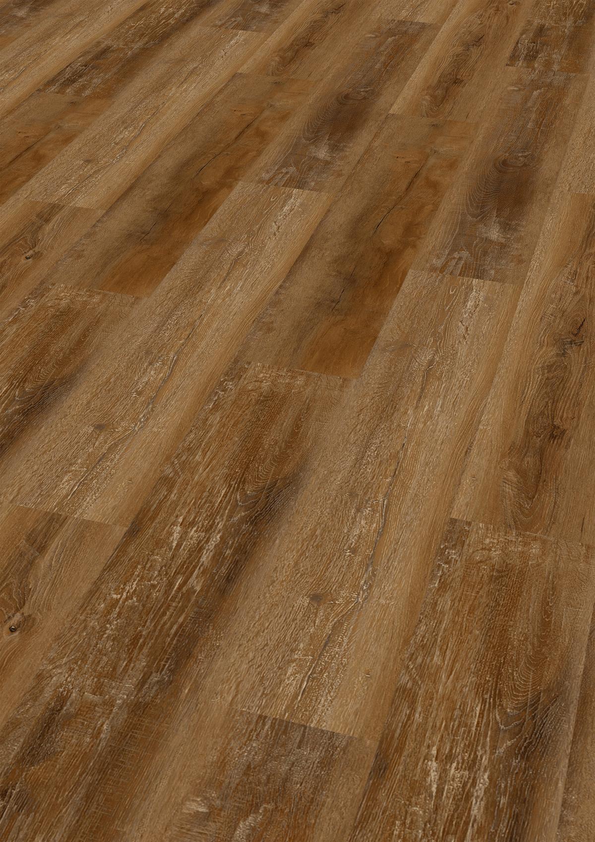 Vinylboden Eichefarbe Landhausdiele - Eichefarben, Basics, Kunststoff (22,5/122/0,45cm)