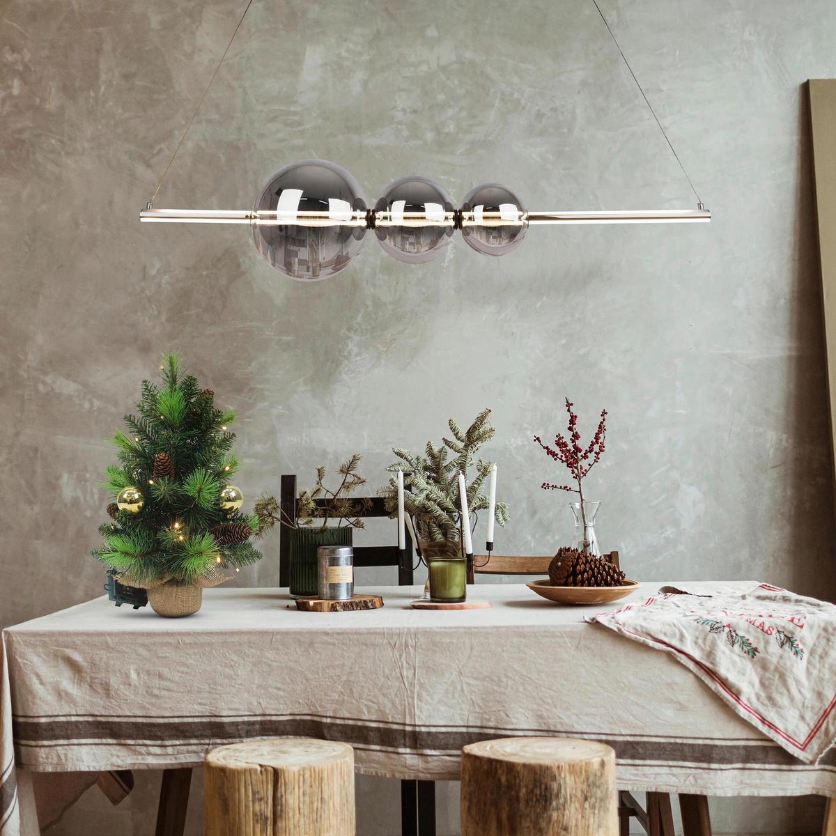 LED-Pendelleuchte 6143742 Nova - Design, Glas/Metall (125,3/25/150cm) - Näve