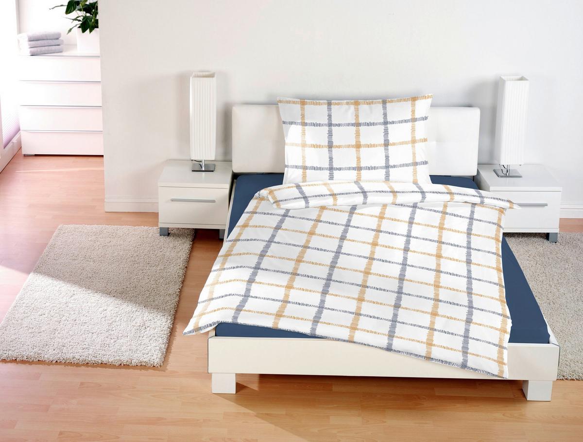Ágyneműhuzat-garnitúra Marianne - bézs/narancs, Konventionell, textil - Ondega