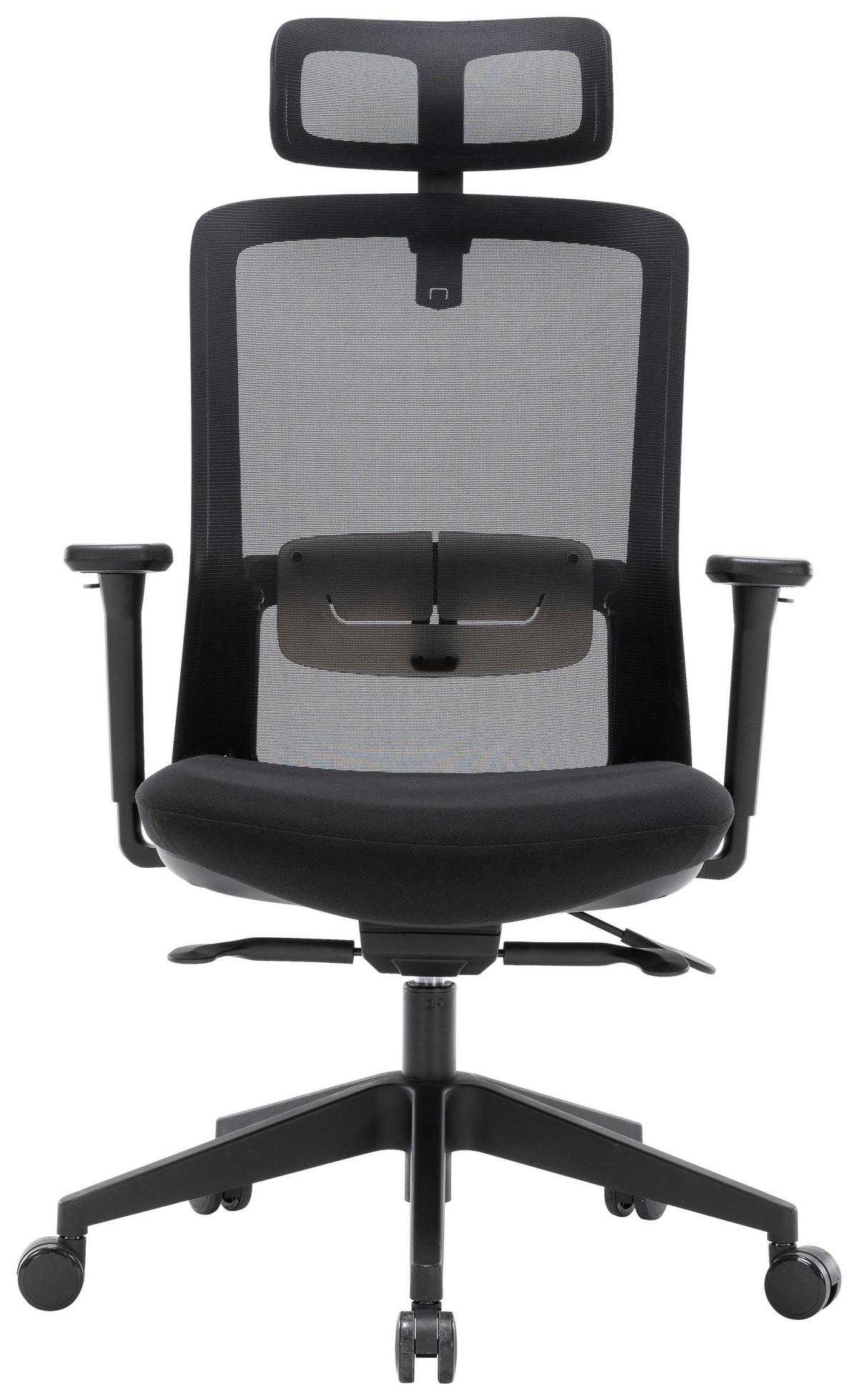 Drehstuhl Orlando 1 - Schwarz, MODERN, Holz/Kunststoff (68/116-126/63cm)