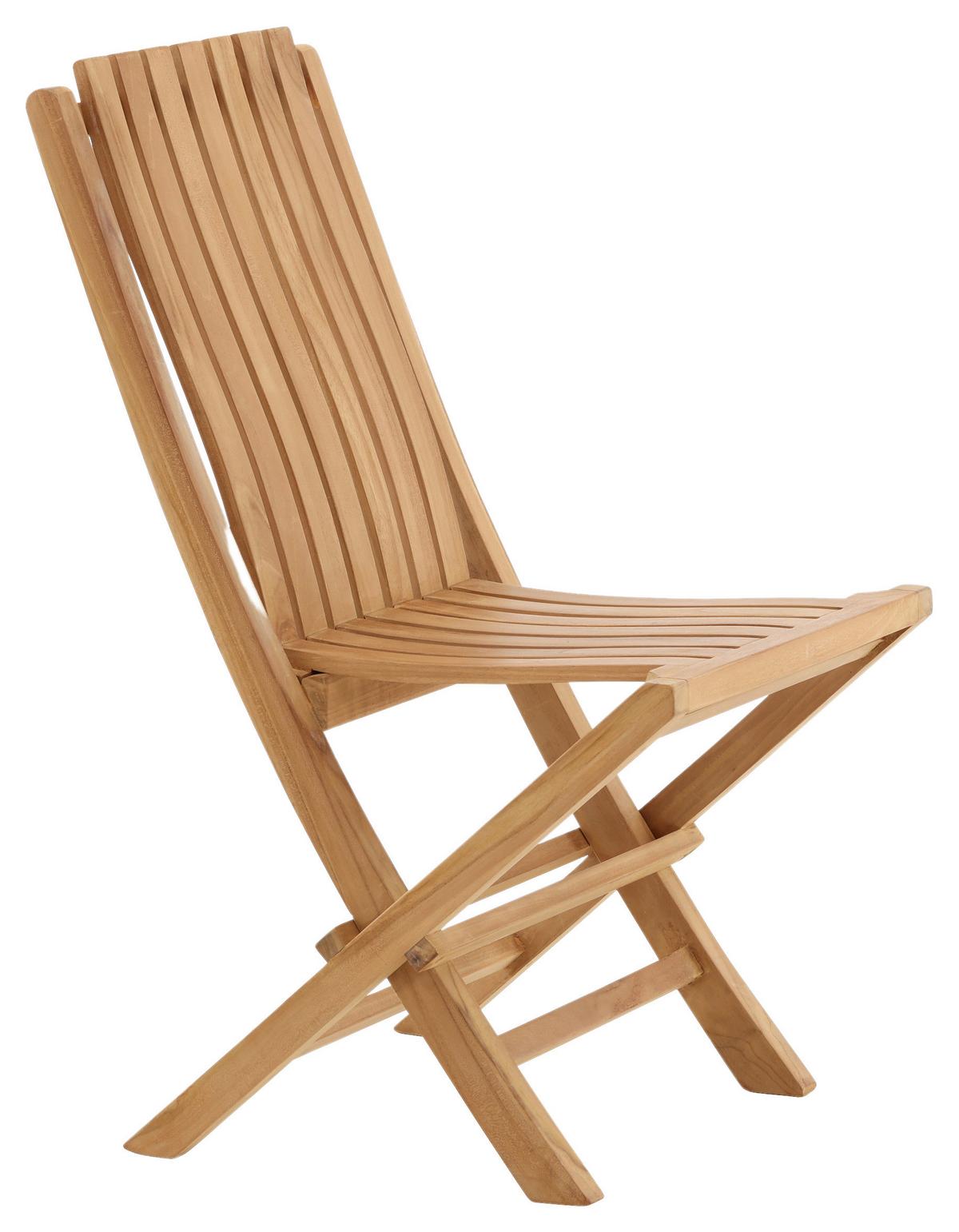 Gartensessel Klappbar Ghana Holz - Teakfarben, KONVENTIONELL, Holz (43/98/47cm) - Gardenson