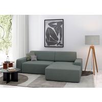Ecksofa Wien, Grau S: 246x162 cm - Schwarz/Grau, MODERN, Textil (246/162cm) - Trendmanufaktur